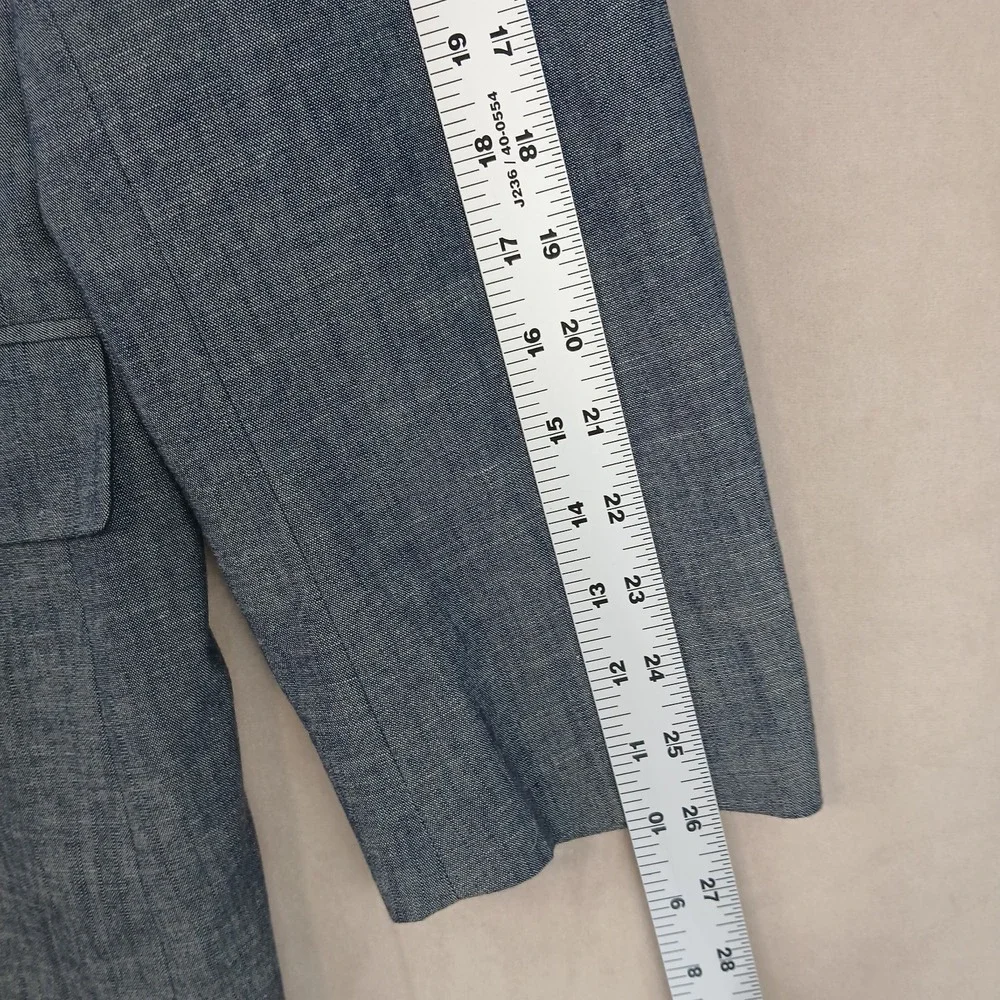 Tasso Elba‎ XL 46L Mens Blazer Sport Coat Chambray Unstructured Blue 23x32